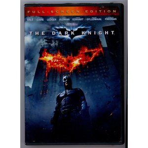 THE DARK KNIGHT starring CHRISTIAN BALE on DVD, Full-Screen Edition, ©2008